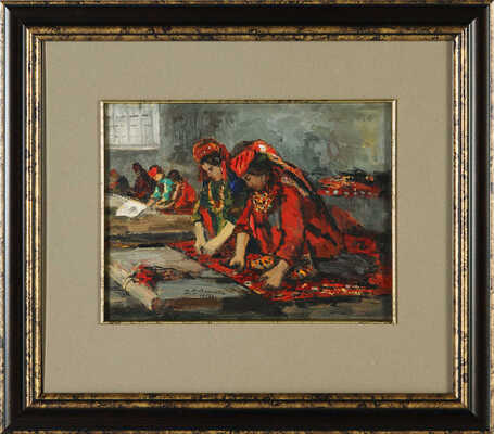 Радимов Павел Александрович. Лот из двух картин «Ткачихи» 